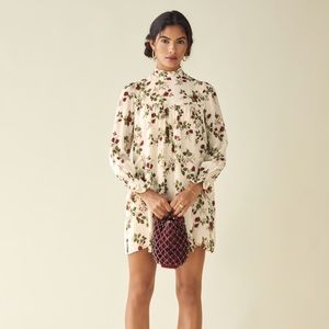 White reformation babydoll dress